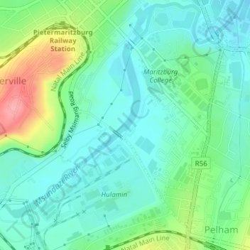 Camps Drift topographic map, elevation, terrain