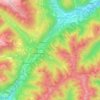 Judikarien topographic map, elevation, terrain