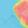 Wreck Beach topographic map, elevation, terrain