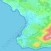 Plage de la Garonne topographic map, elevation, terrain