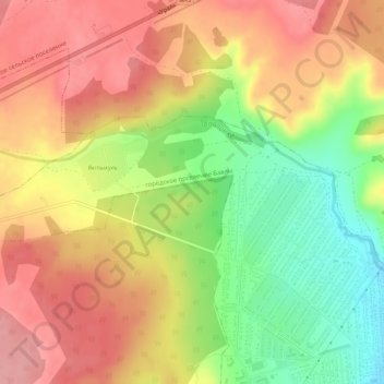Бавлинка topographic map, elevation, terrain