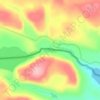 Fan Lake topographic map, elevation, terrain