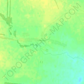 Спирино topographic map, elevation, terrain