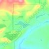 Dislocation Lake topographic map, elevation, terrain