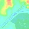 Komoé River topographic map, elevation, terrain