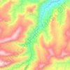 Bushmans River topographic map, elevation, terrain