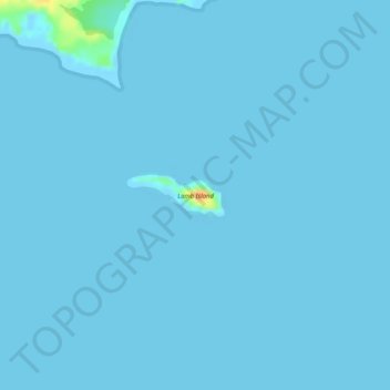 Lamb Island topographic map, elevation, terrain