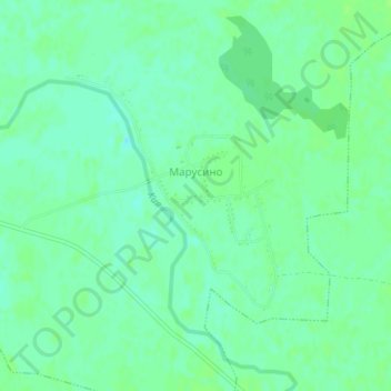 Марусино topographic map, elevation, terrain