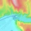 Белая topographic map, elevation, terrain