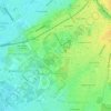 Goffertpark topographic map, elevation, terrain