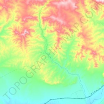Cango topographic map, elevation, terrain