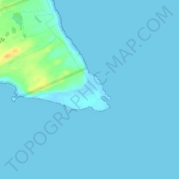 Cape Recife topographic map, elevation, terrain