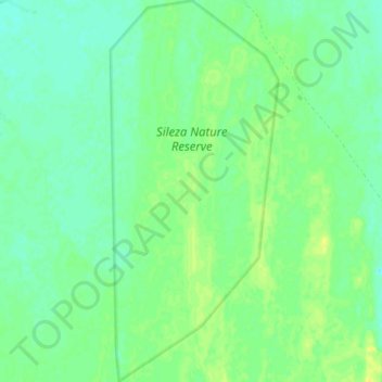Sileza Nature Reserve topographic map, elevation, terrain