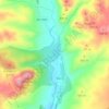 Río Velillos topographic map, elevation, terrain