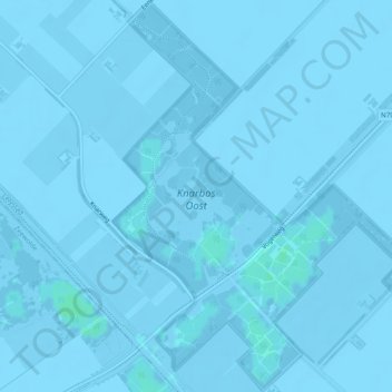 Knarbos Oost topographic map, elevation, terrain