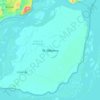 Île MBamou topographic map, elevation, terrain