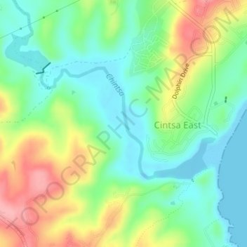 Chintsa topographic map, elevation, terrain