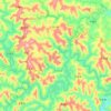 Xi River topographic map, elevation, terrain