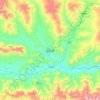 Tingri topographic map, relief, elevation