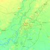 Qiqihar topographic map, relief, elevation