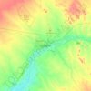 Upington topographic map, elevation, relief
