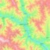 Changdu topographic map, relief, elevation