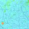 Foshan topographic map, relief, elevation