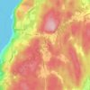 Lunner topographic map, elevation, relief