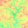 Ziyang topographic map, relief, elevation