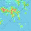 Southern District topographic map, relief, elevation