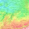 Flemish Brabant topographic map, relief map, elevations map