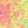 Qiandongnan Miao and Dong Autonomous Prefecture topographic map, relief, elevation
