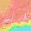 Durham Region topographic map, relief map, elevations map