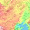 Inner Mongolia topographic map, relief, elevation