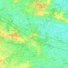 Aalter topographic map, relief map, elevations map