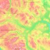 Folldal topographic map, elevation, relief