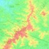 Zonnebeke topographic map, relief map, elevations map