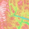 Tokke topographic map, elevation, relief