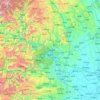 Yichang City topographic map, relief, elevation