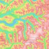 Stryn topographic map, elevation, relief