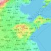 Shandong topographic map, relief, elevation