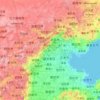 Hebei topographic map, relief, elevation