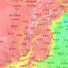 Shanxi topographic map, relief, elevation