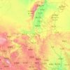 Ningxia topographic map, relief, elevation
