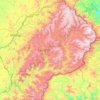 Lesotho topographic map, elevation, relief