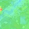 As topographic map, relief map, elevations map