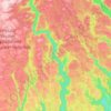 Bygland topographic map, elevation, relief