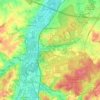 Oud-Heverlee topographic map, relief map, elevations map